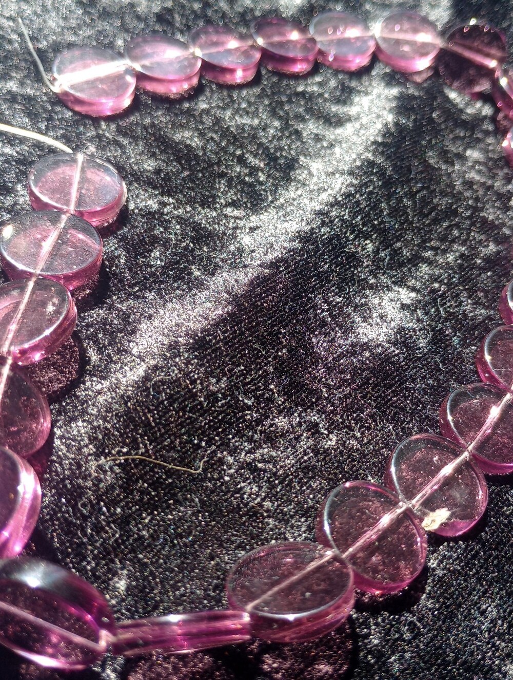 Glass Coin Beads - Picture 2 of 3
